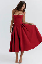 Pandia - Sophisticated sleeveless corset dress