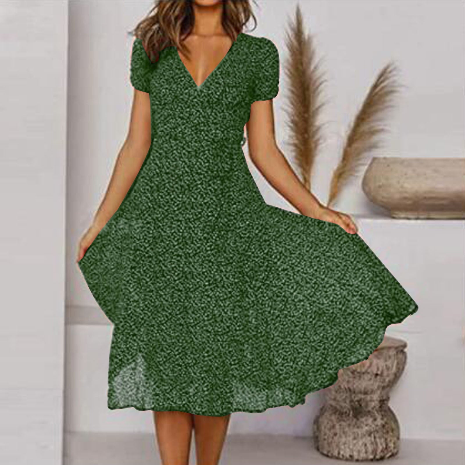 Amphitrite - V-neck summer dress