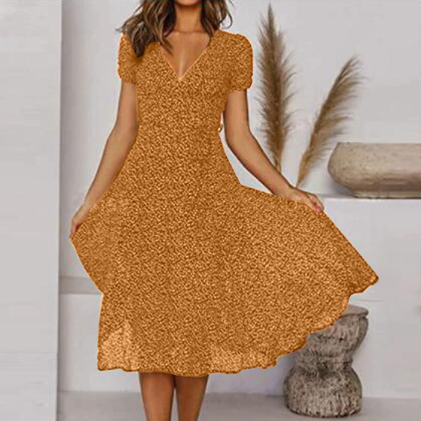 Amphitrite - V-neck summer dress