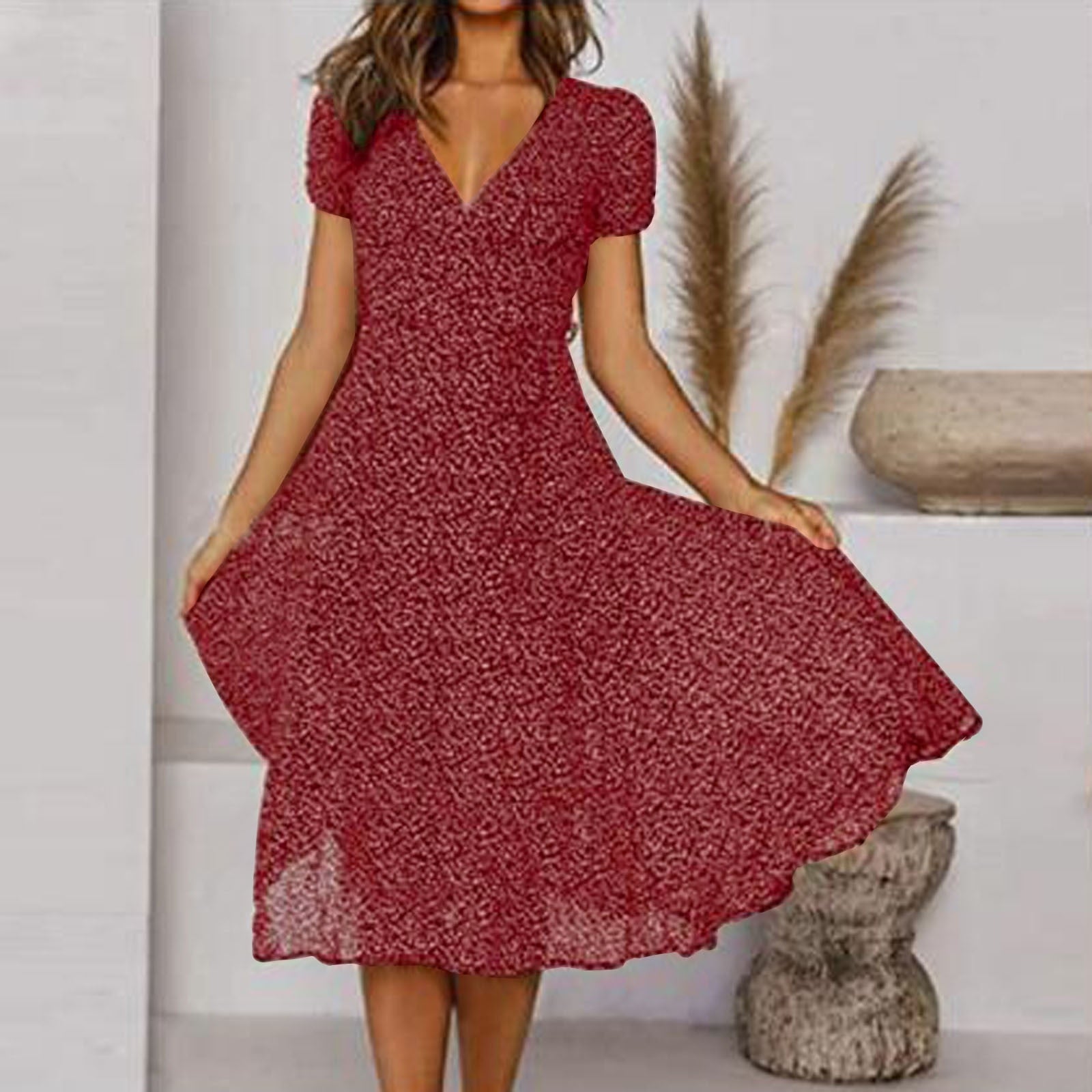 Amphitrite - V-neck summer dress