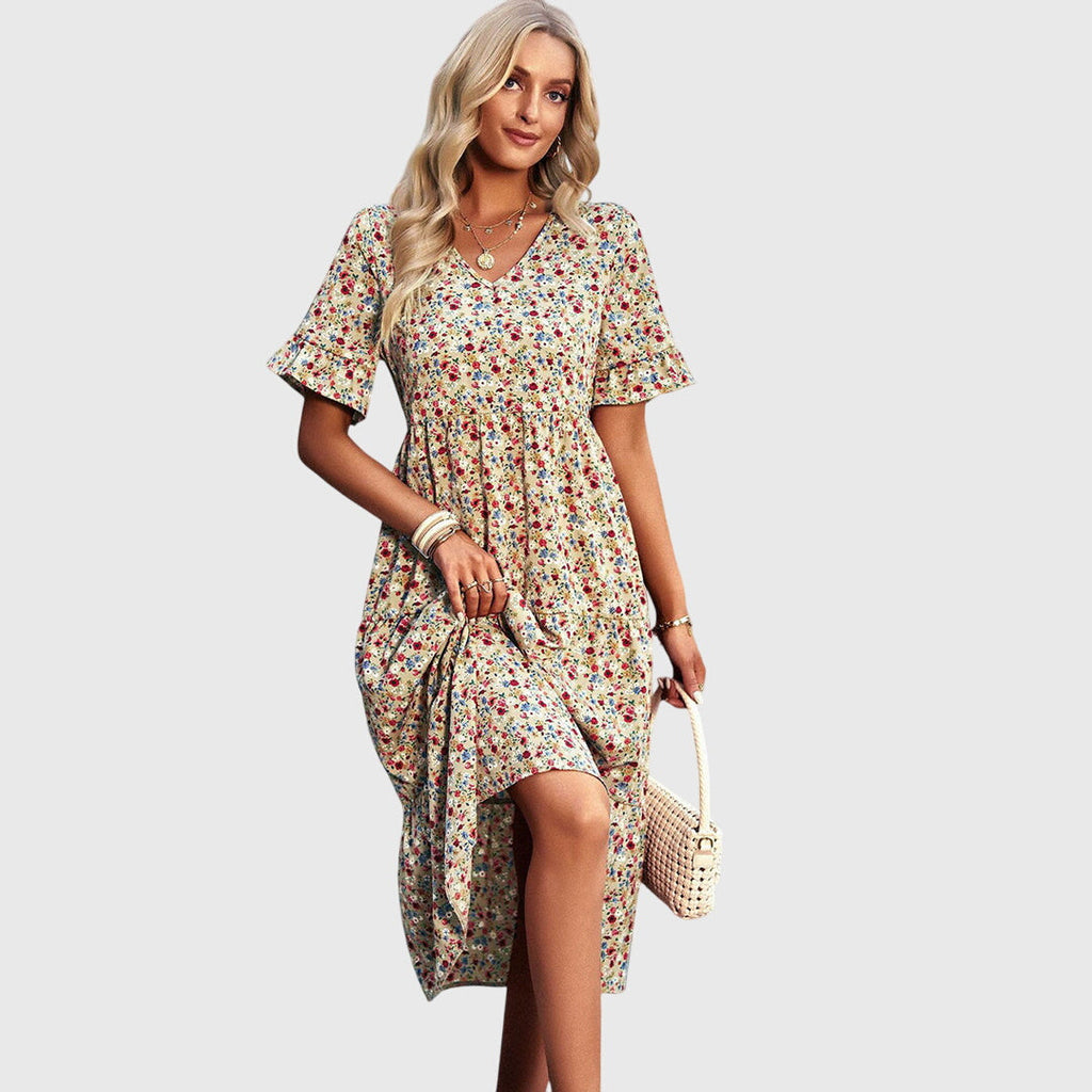 Gaiaaia - Summer floral midi dress