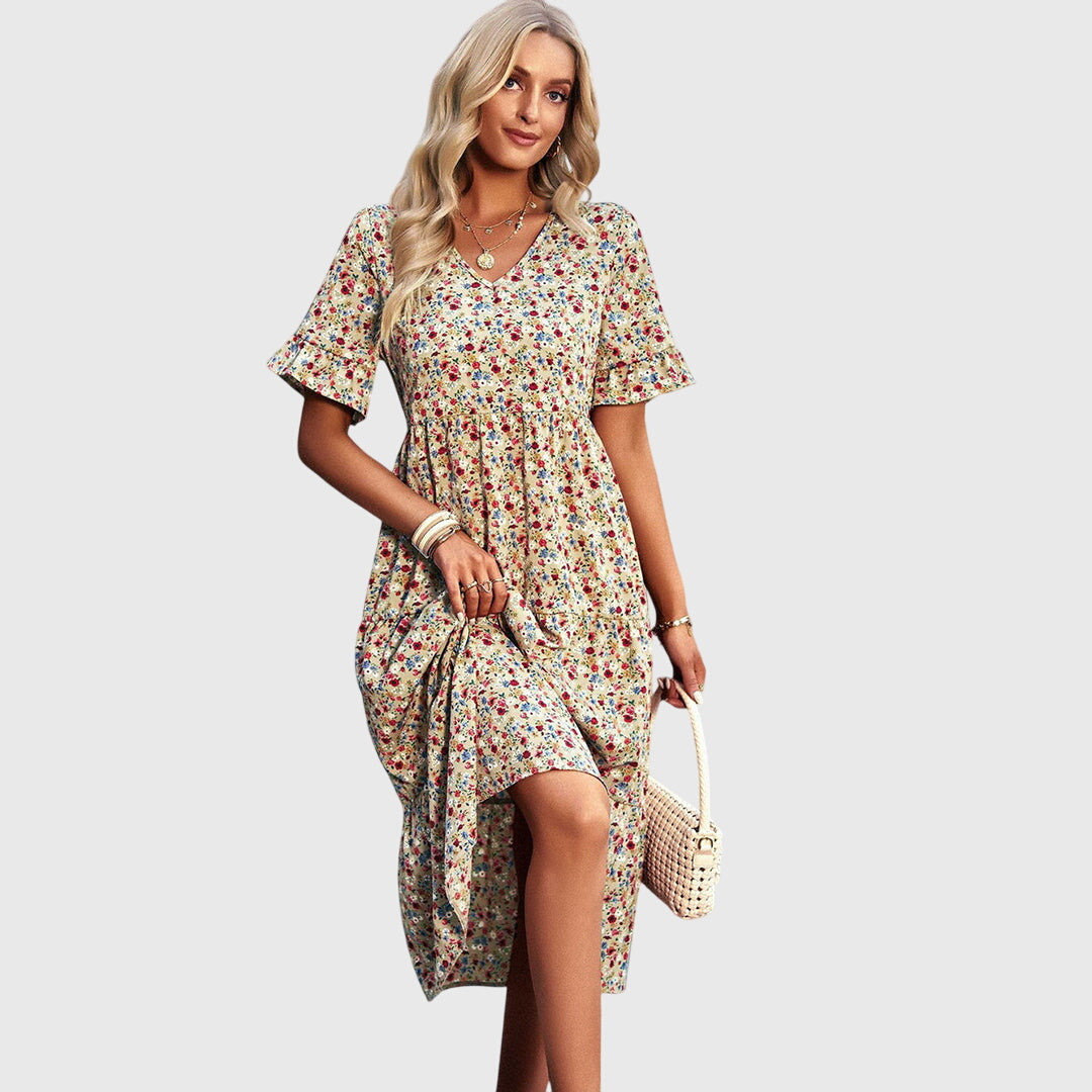 Gaiaaia - Summer floral midi dress