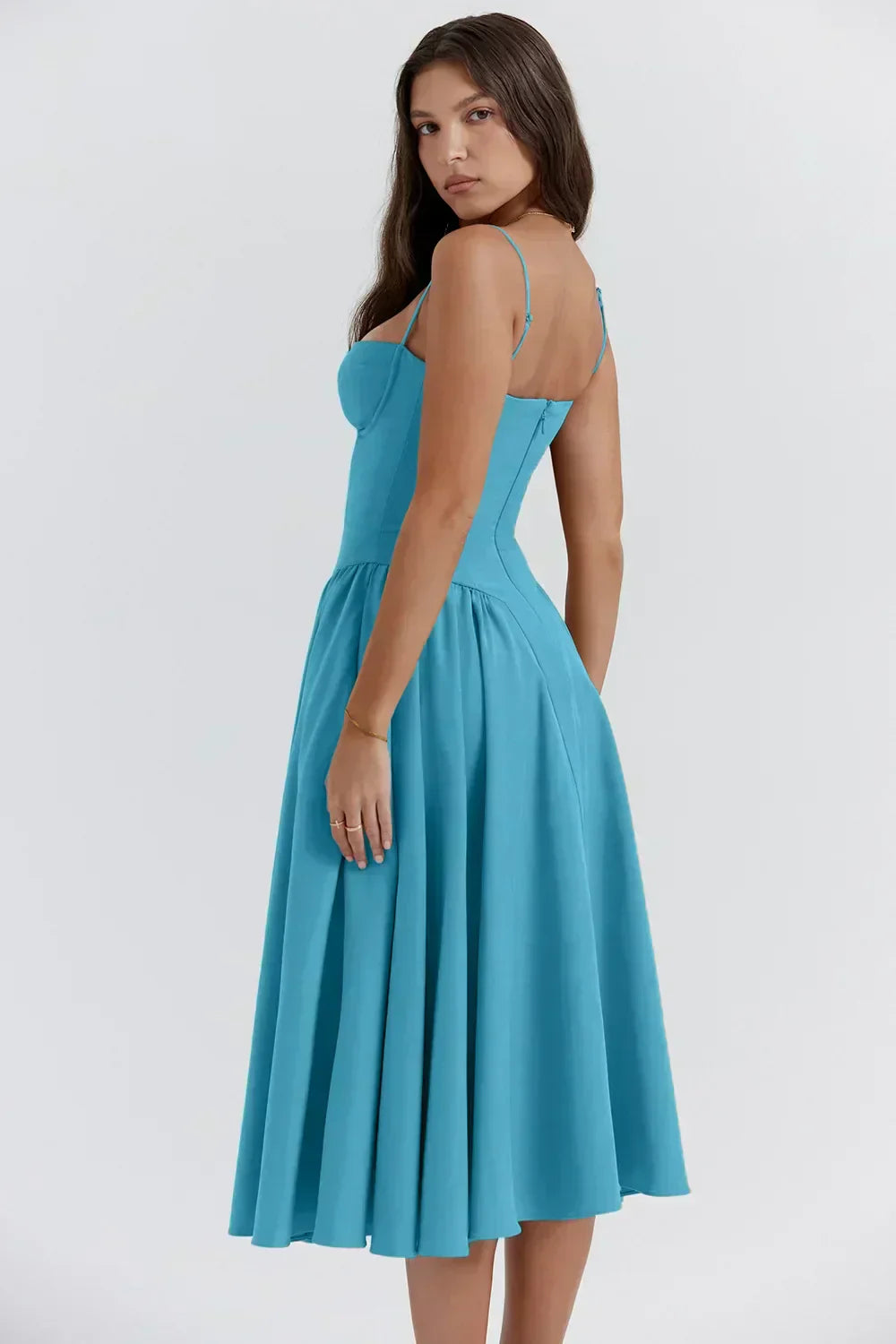 Pandia - Sophisticated sleeveless corset dress