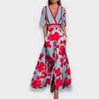 Terpsichorea - Elegant Floral Dress