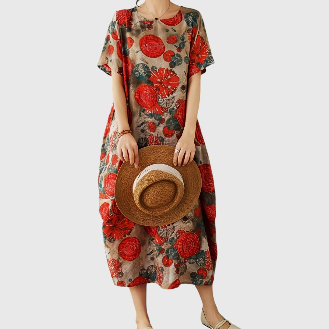 Ioneona - Elegant Tummy Covering Maxi Dress