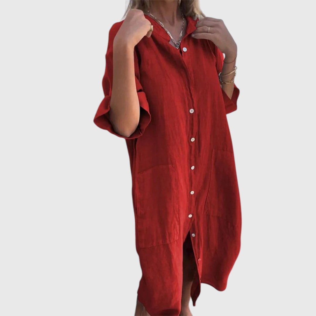 Phoebeaia - Graceful Shirt Dress