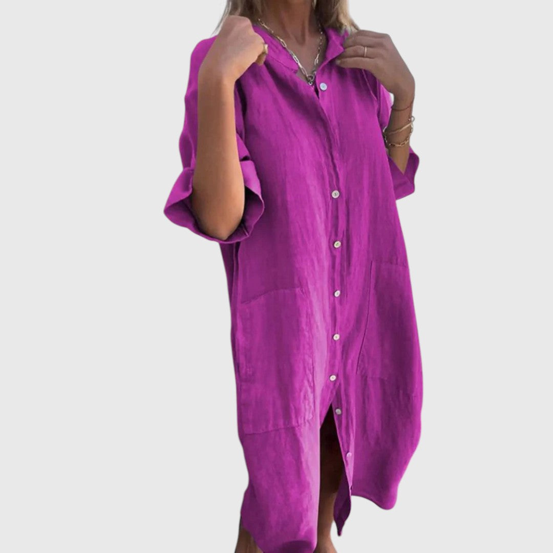 Phoebeaia - Graceful Shirt Dress