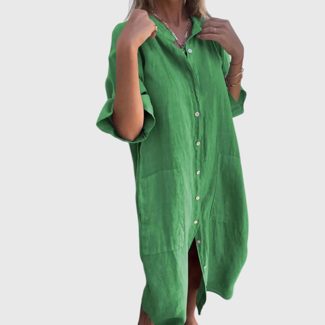 Phoebeaia - Graceful Shirt Dress