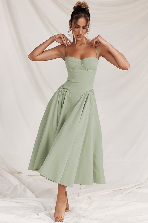 Pandia - Sophisticated sleeveless corset dress