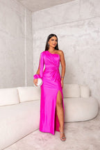 Harmoniaia - Elegant Evening Dress With One Shoulder For Women