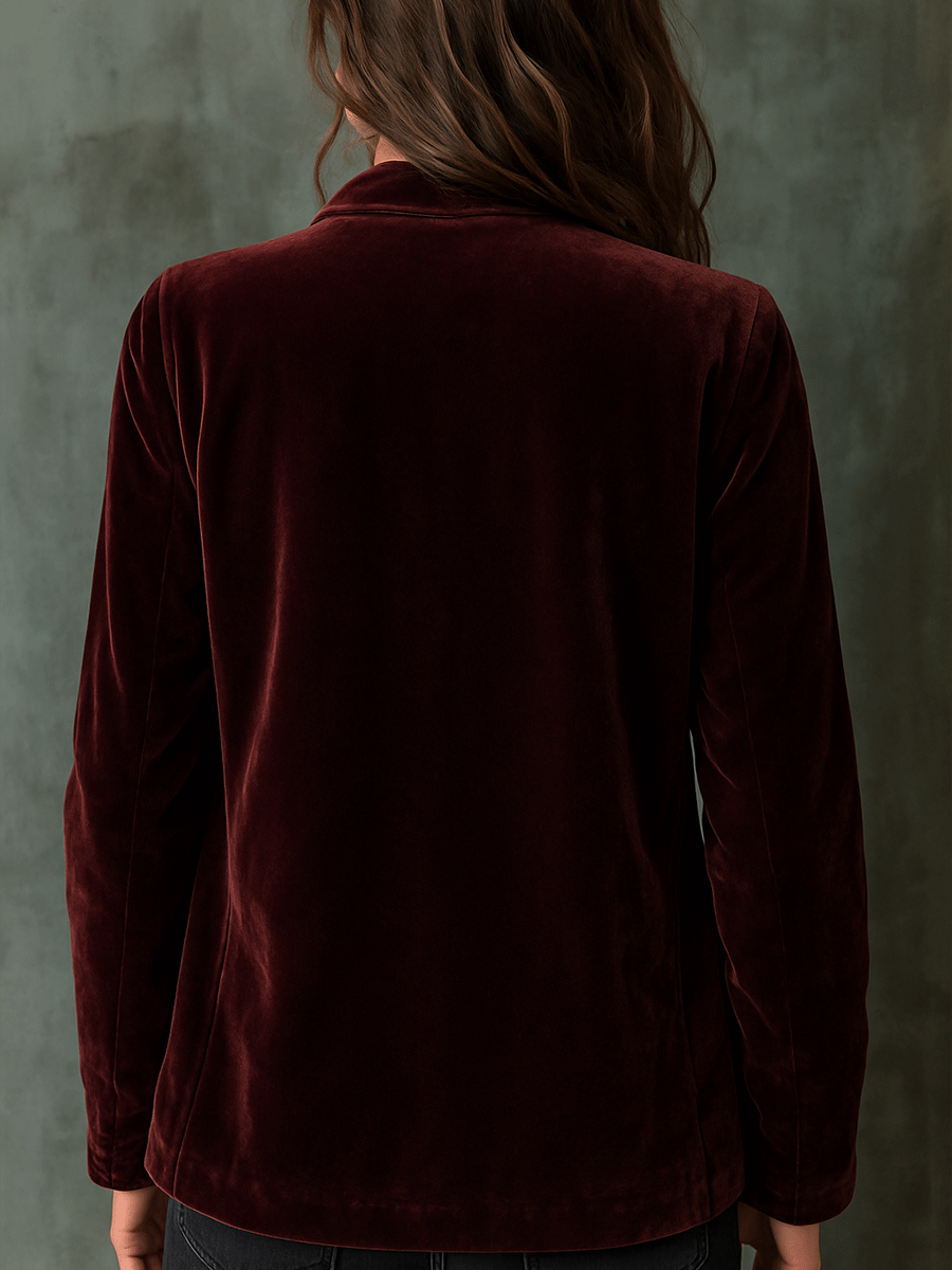 Bohemian Embroidered Velvet Jacket