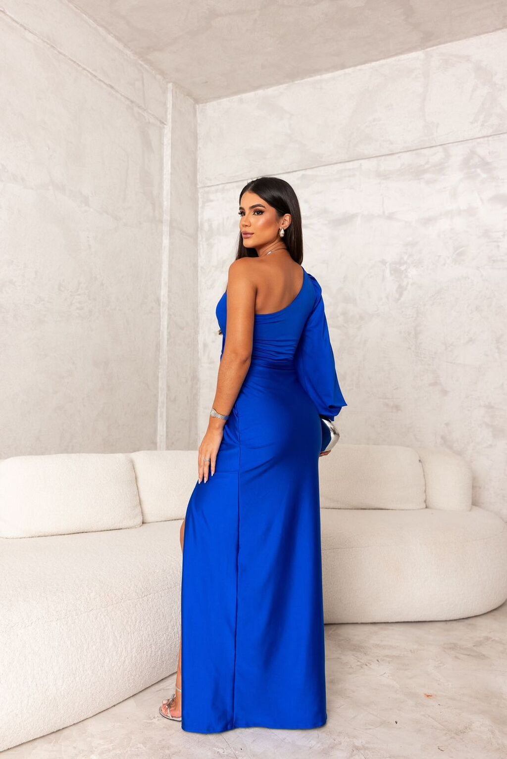 Harmoniaia - Elegant Evening Dress With One Shoulder For Women