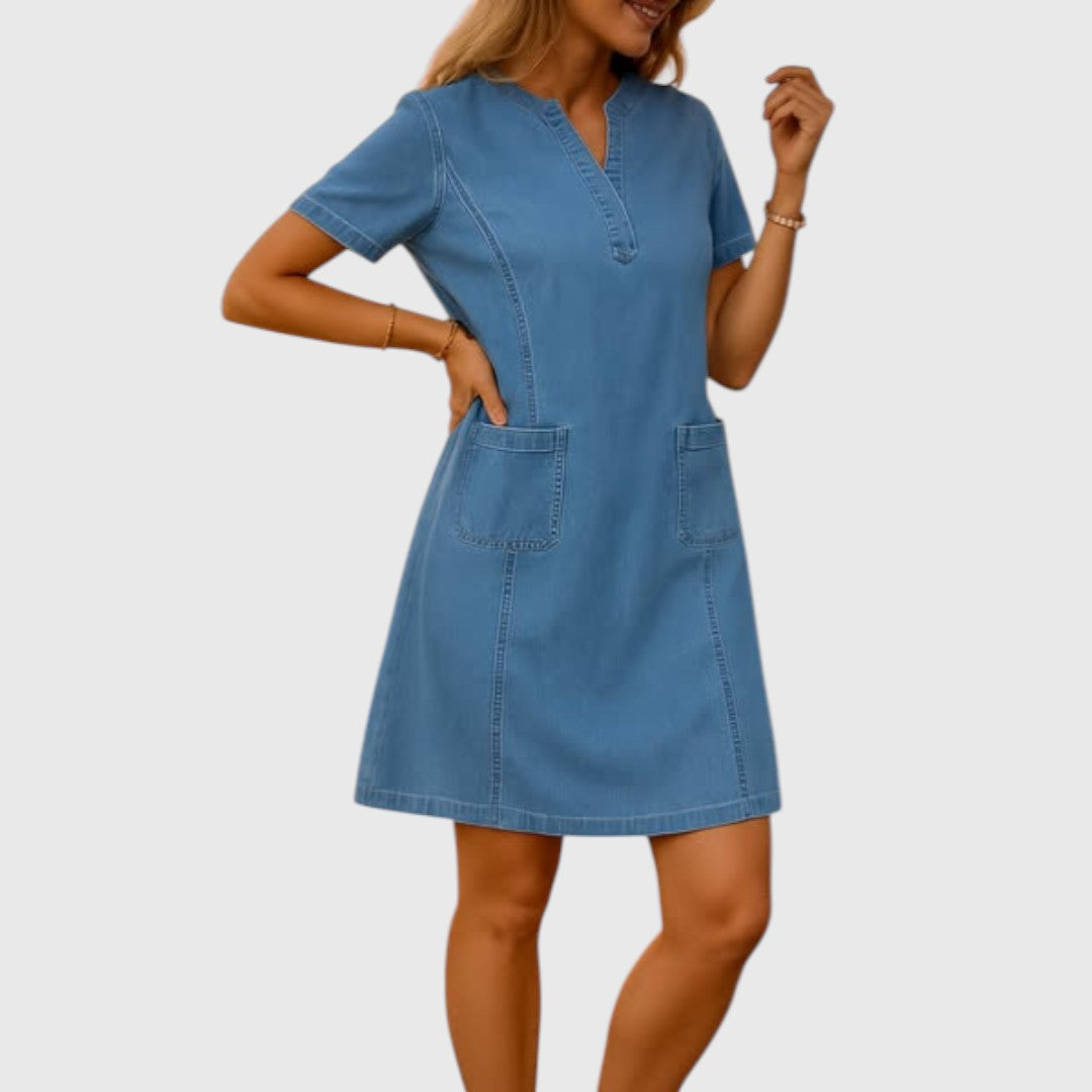 Despina - Casual Denim Dress