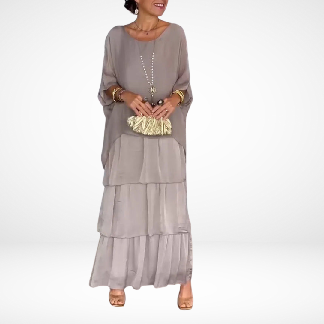 Xanthea - Artistic Loose Maxi Dress