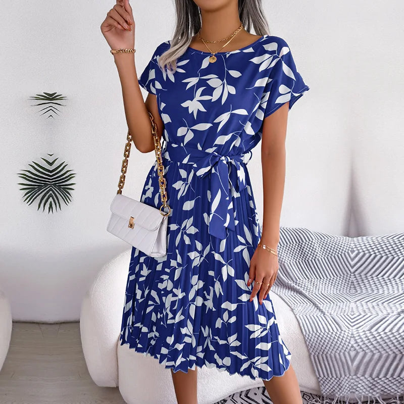Andromeda - Floral Print Wrap Midi Dress