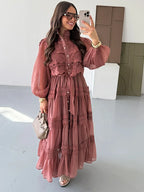 Nemesisyne - Embroidery Maxi Dress