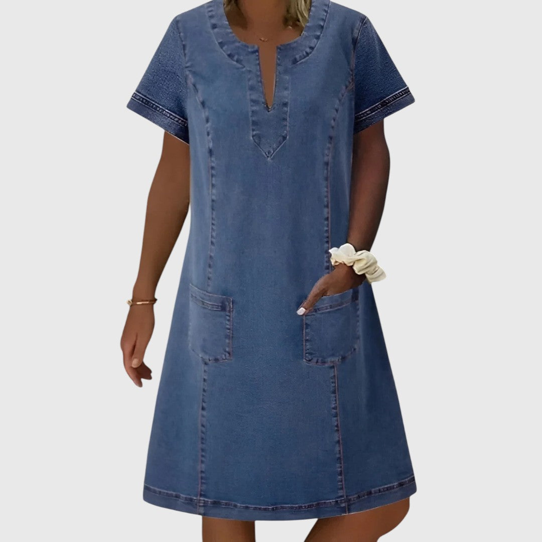 Despina - Casual Denim Dress