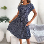 Andromeda - Floral Print Wrap Midi Dress