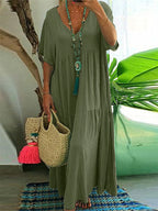 Psycheelle - Elegant Tummy Covering Maxi Dress