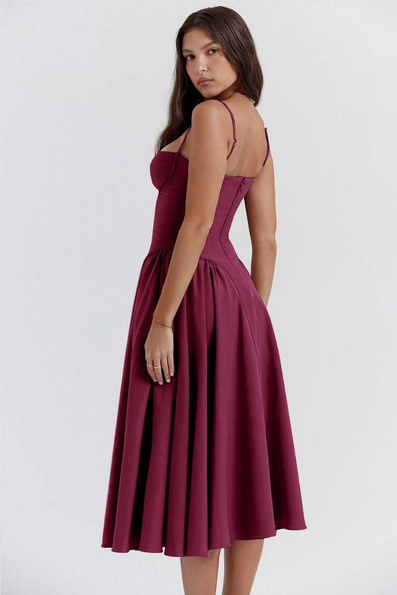 Pandia - Sophisticated sleeveless corset dress