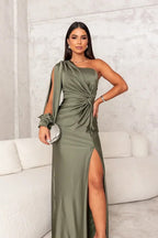 Harmoniaia - Elegant Evening Dress With One Shoulder For Women