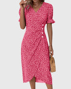 Myrrha - Fresh Bloom V-Neck Dress