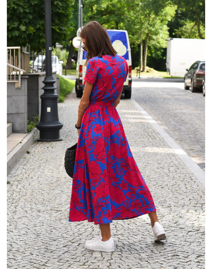 Clytemnestra - Summer dress with floral pattern