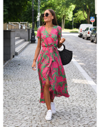 Clytemnestra - Summer dress with floral pattern