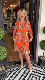 Lampetia - Fiery Dragon Summer Dress