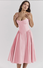 Pandia - Sophisticated sleeveless corset dress