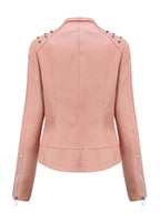 Women's Vintage Studded Biker Jacket