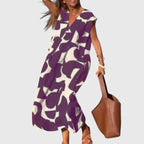 Clytemnestraara - Loose Printed Maxi Dress