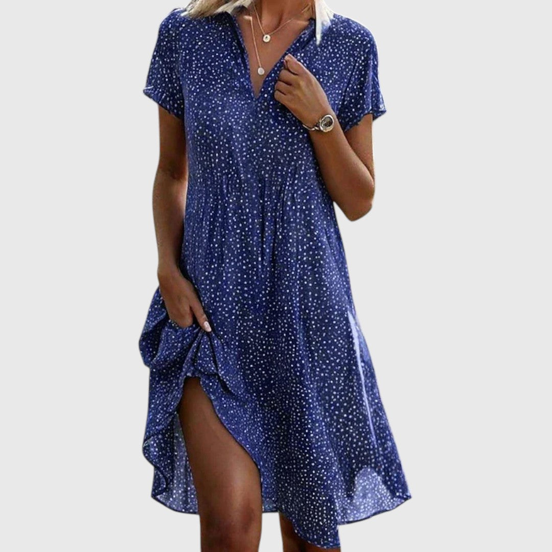 Andromedaia - Short Sleeve Midi Dress